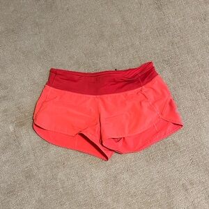 Women's lululemon Red Athletic Shorts